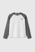 45Keys Basics Grau Longsleeve Front Unisex Flatlay Web 7033