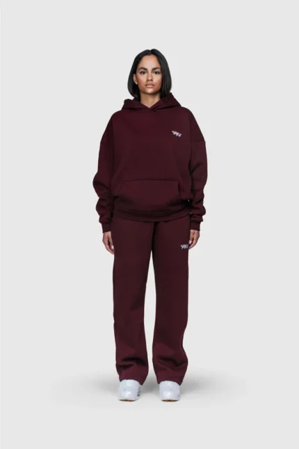 45Keys Basics WineRed Hoodie Front Women Fullbody Web 4999