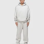 BASIC HOODIE GREY MELANGEd