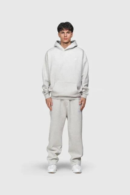 BASIC HOODIE GREY MELANGEd