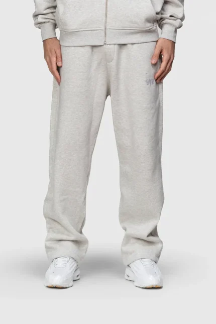 BASIC SWEATPANTS GREY MELANGEg