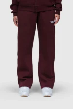 BASIC SWEATPANTS REDWINEv