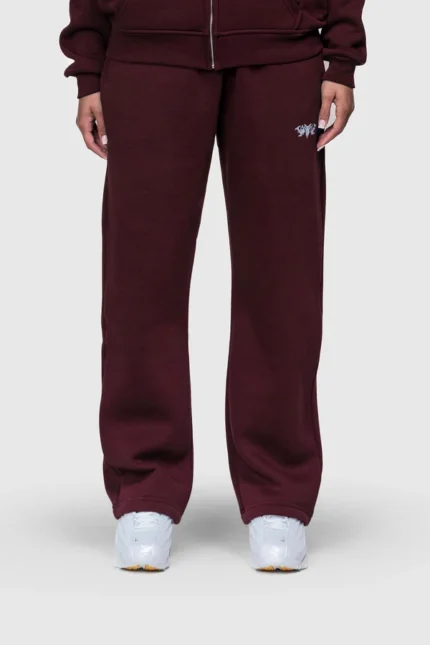 BASIC SWEATPANTS REDWINEv