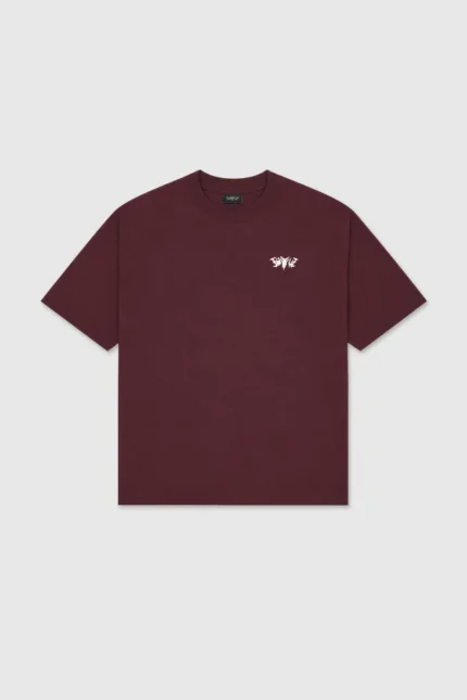 Oversize Shirt Weinrot